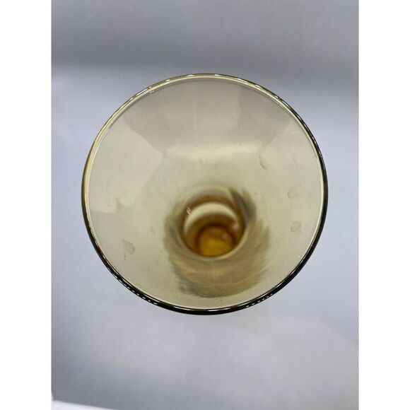 ‎Vintage Amber Glass Vase 10” Tall Decorative - Picture 3 of 4